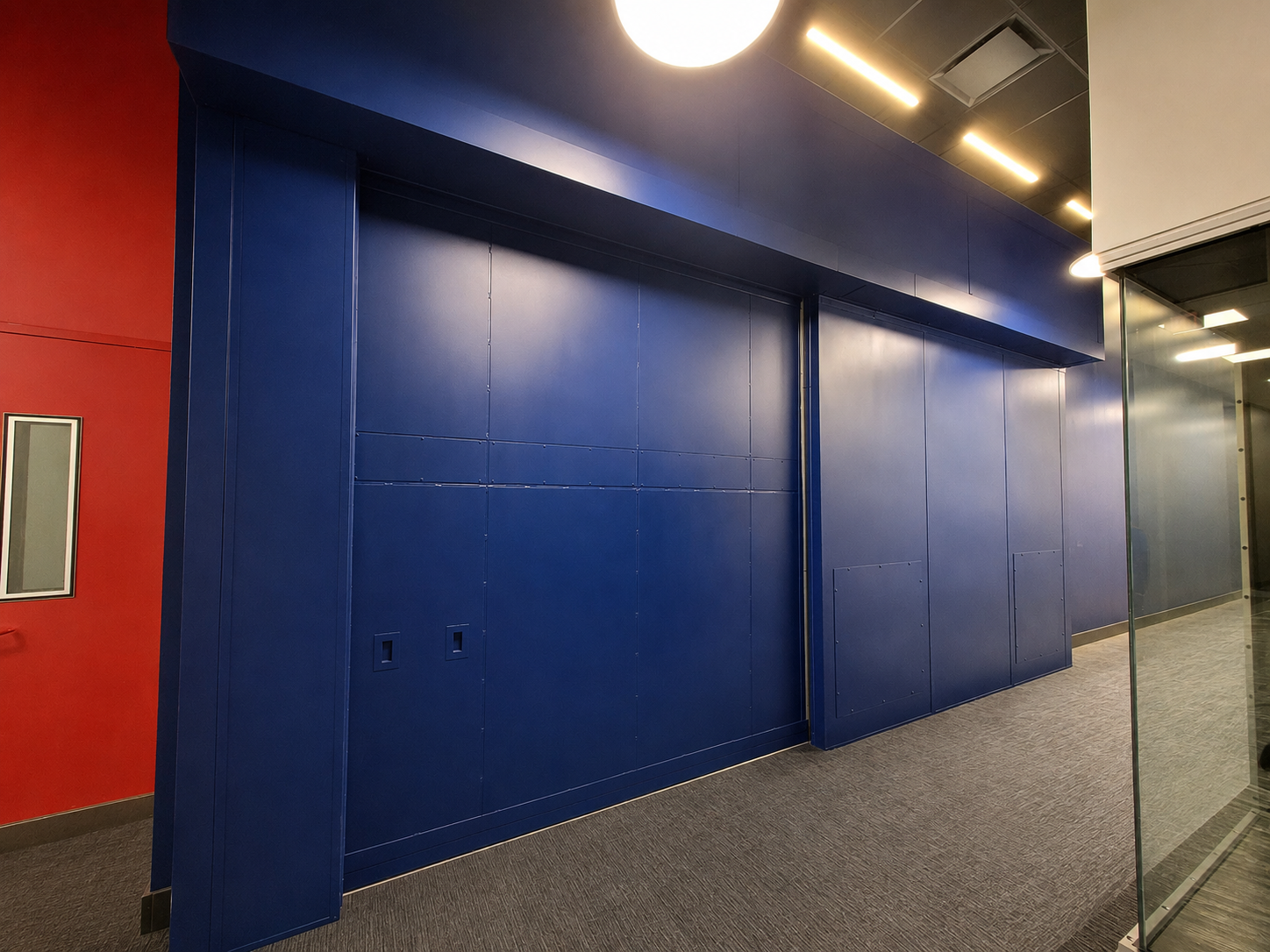 Acoustic sliding door